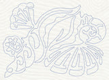 Seashells Quilting Motif (Single Run)
