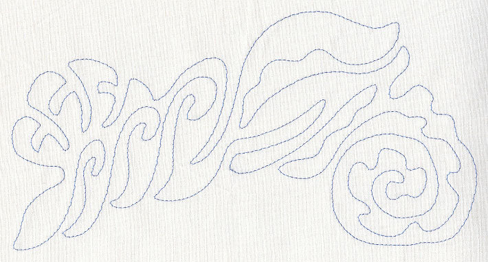 Seashells Quilting Border (Single Run)