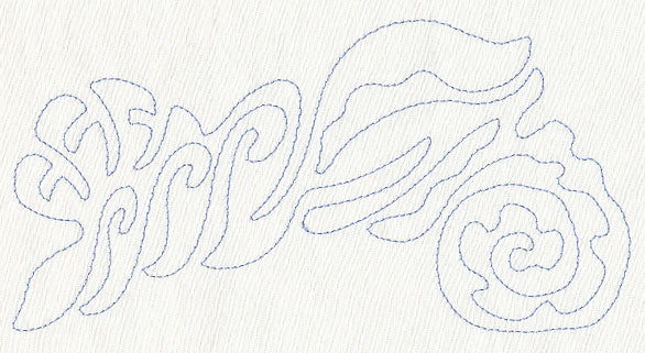 Seashells Quilting Border (Single Run)