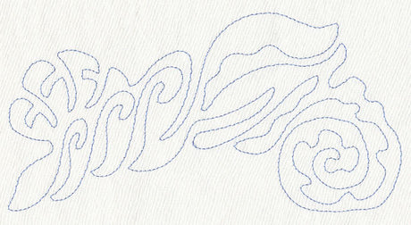 Seashells Quilting Border (Single Run)