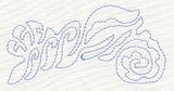 Seashells Quilting Border (Single Run)