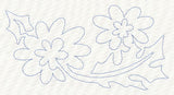 Hen and Flowers Quilting Border (Single Run)