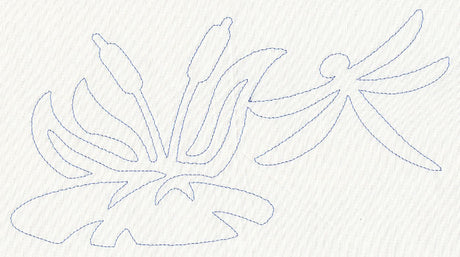 Pond Life Quilting Border (Single Run)