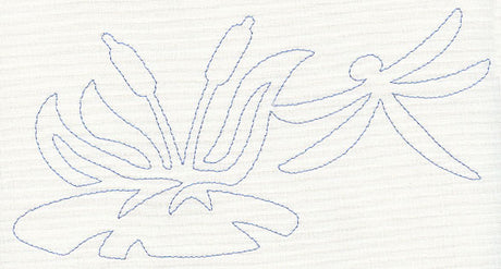 Pond Life Quilting Border (Single Run)