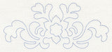 Feather Quilting Flower Crest 2 (Single Run)