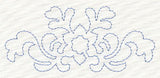 Feather Quilting Flower Crest 2 (Single Run)