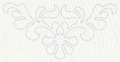 Feather Quilting Seashell Crest 2 (Single Run)