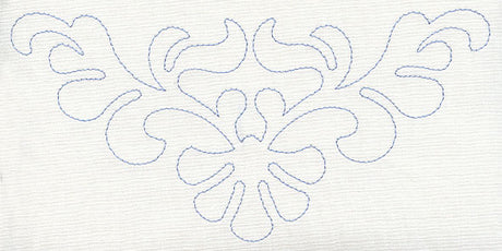 Feather Quilting Seashell Crest 2 (Single Run)