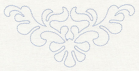 Feather Quilting Seashell Crest 2 (Single Run)