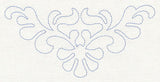 Feather Quilting Seashell Crest 2 (Single Run)