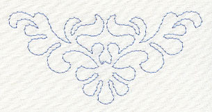 Feather Quilting Seashell Crest 2 (Single Run)