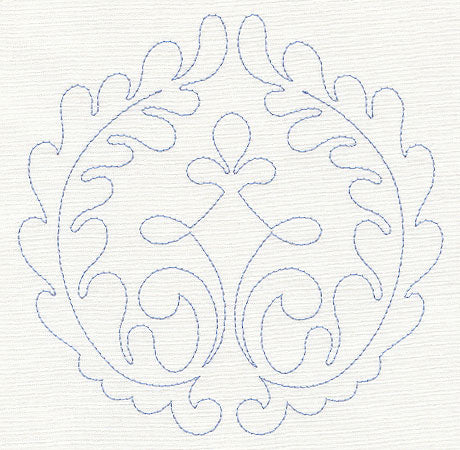 Feather Quilting Laurel Circle (Single Run)