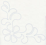 Feather Quilting Pinwheel Corner (Single Run)