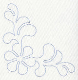 Feather Quilting Pinwheel Corner (Single Run)