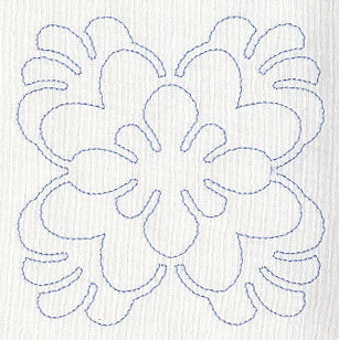 Feather Quilting Ornate Square (Single Run)