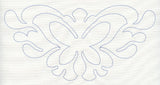 Feather Quilting Butterfly Crest (Single Run)