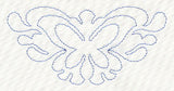 Feather Quilting Butterfly Crest (Single Run)