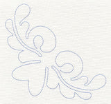 Feather Quilting Heart Corner (Single Run)