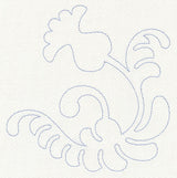 Feather Quilting Curling Blossom (Single Run)