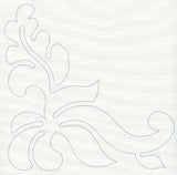 Feather Quilting Leafy Corner (Single Run)