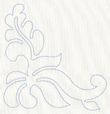 Feather Quilting Leafy Corner (Single Run)