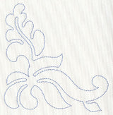 Feather Quilting Leafy Corner (Single Run)