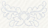 Feather Quilting Blooming Crest 1 (Single Run)