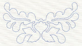 Feather Quilting Blooming Crest 1 (Single Run)