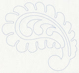 Feather Quilting Curling Paisley (Single Run)