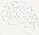 Feather Quilting Curling Paisley (Single Run)