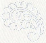 Feather Quilting Curling Paisley (Single Run)
