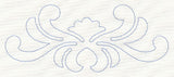 Feather Quilting Blooming Crest 2 (Single Run)