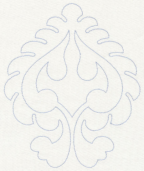 Feather Quilting Spade (Single Run)