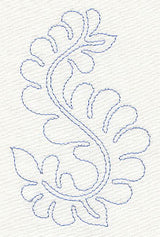 Feather Quilting Wavy Leaf (Single Run)