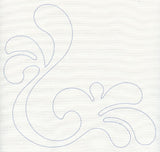 Feather Quilting Splash Corner (Single Run)