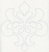 Feather Quilting Swirling Crest (Single Run)