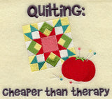 Quilting: Cheaper Than Therapy