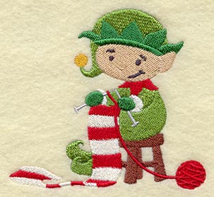 Crafty Elf - Knitting Scarf