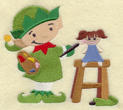 Crafty Elf - Painting Doll
