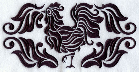 Damask Rooster Border