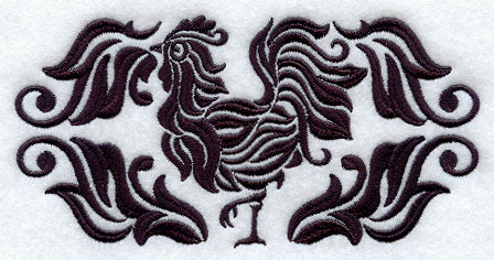 Damask Rooster Border