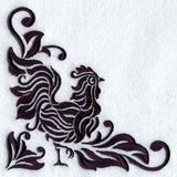 Damask Rooster Corner
