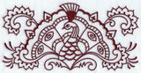 Mehndi Peacock Border