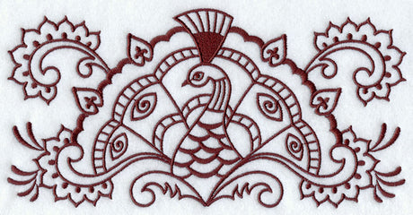 Mehndi Peacock Border
