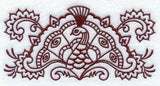 Mehndi Peacock Border