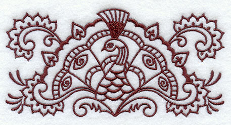 Mehndi Peacock Border