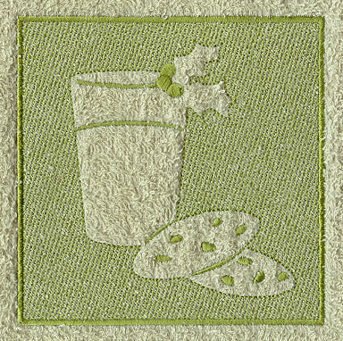 Santa's Milk and Cookies (Embossed)