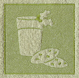 Santa's Milk and Cookies (Embossed)