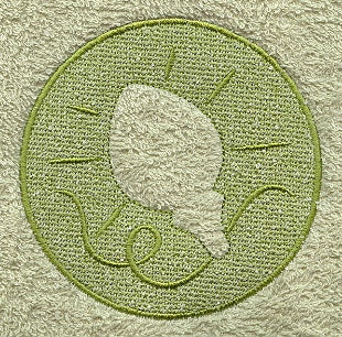 Christmas Light Bulb (Embossed)