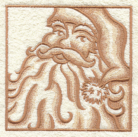 Santa Claus Portrait (Embossed)
